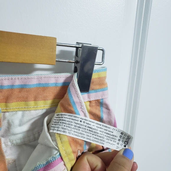 ZARA Colorful Striped Shorts - Picture 6 of 6